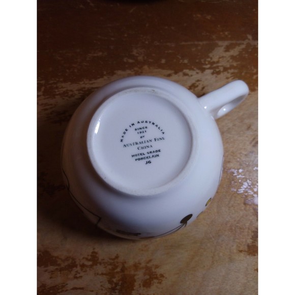 Australian Tea Cup Saucer Hotel Grade Porcelain Multi Color Abstract Fine China - Picture 9 of 10